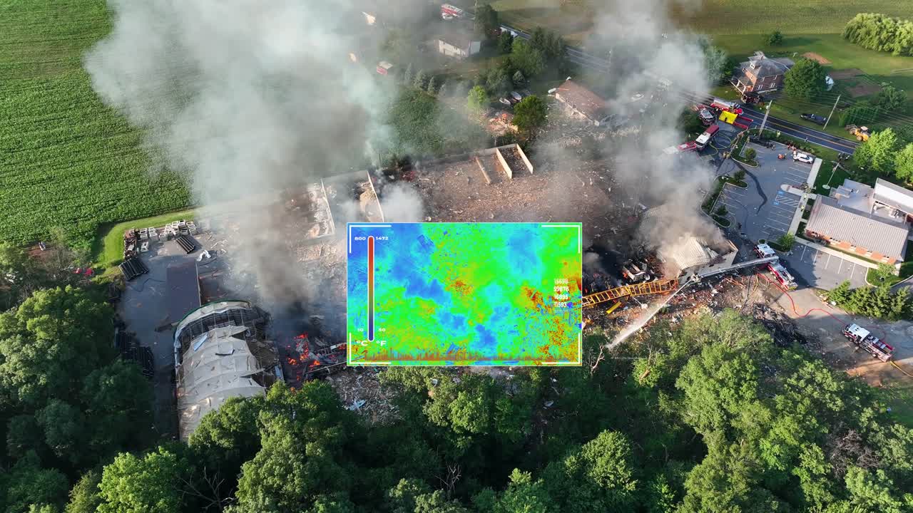 무인기 열 영상 흡연 화재