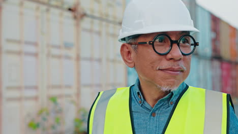 engineer at a container port