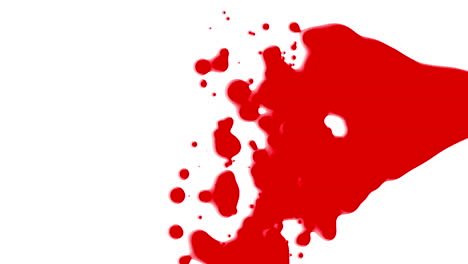 animation motion abstract red liquid spots white splash background