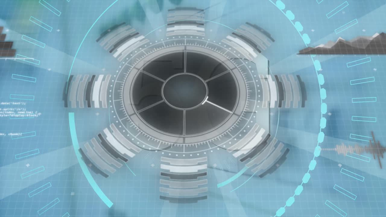 Animation of scopes scanning and data processing over server