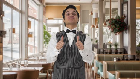 Happy-Indian-waiter-showing-thumbs-up