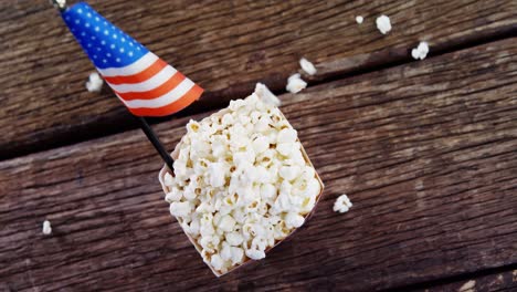 Close-up-of-popcorn-with-4th-july-theme