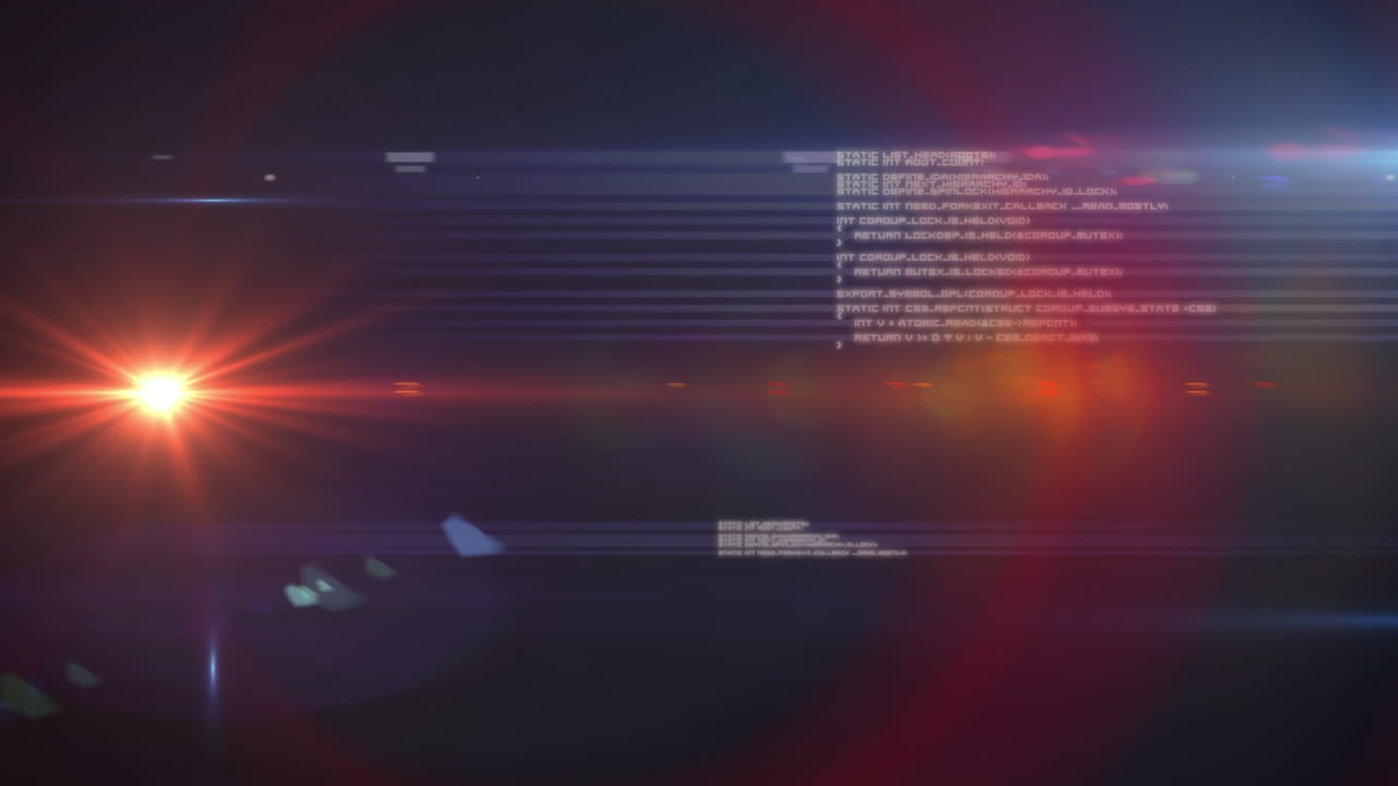 animación de procesamiento de luces brillantes y fondo oscuro