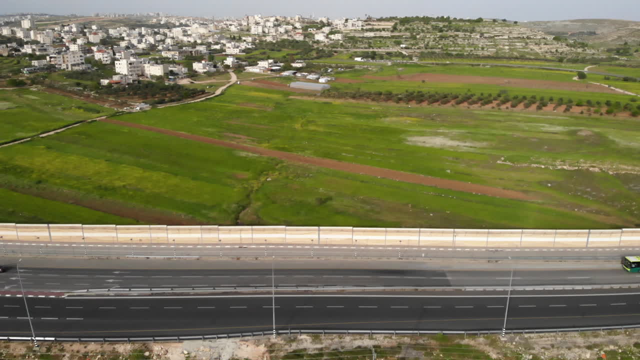 Security wall aerial View