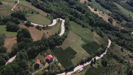 imágenes aéreas de bosnia y herzegovina de la región montañosa de los balcanes europa del este