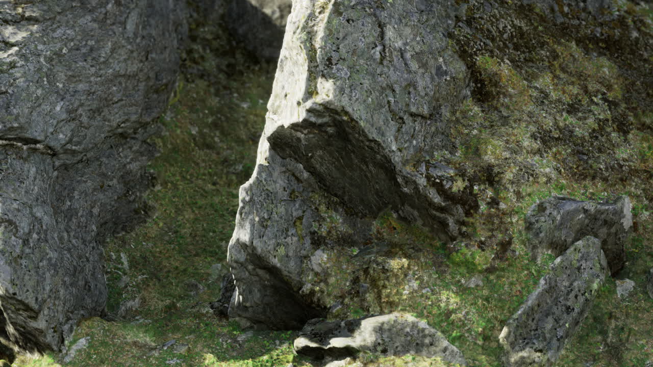 Exploring rugged natural landscapes lined with ancient stones and lush greenery