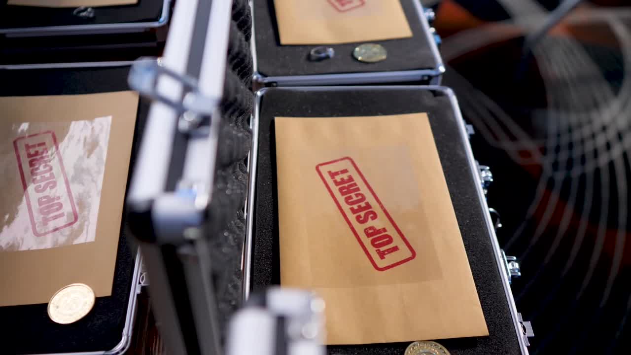 일급 비밀 자료가 담긴 서류 가방