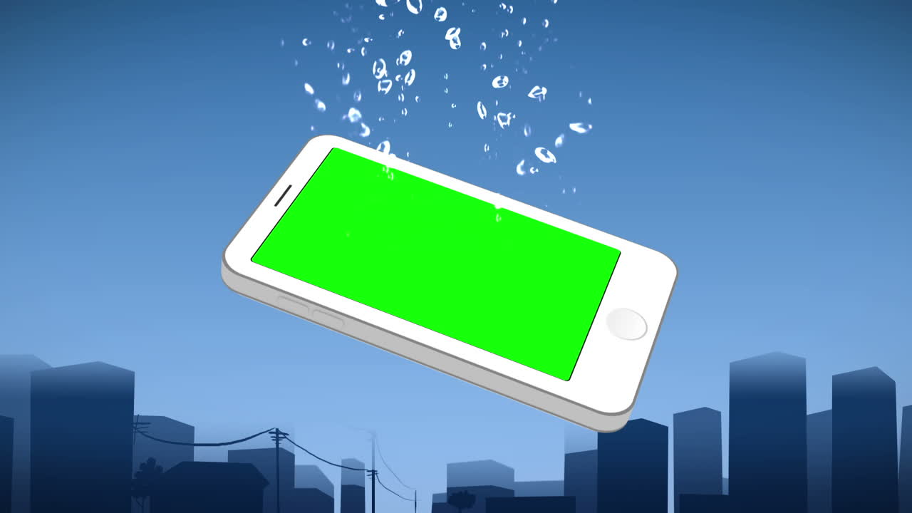 스마트폰에서 복사 공간을 표시합니다.