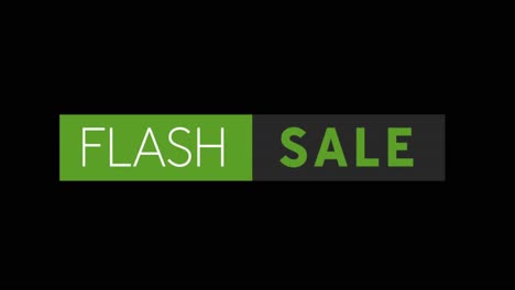 Weißer-Und-Grüner-Flash-Sale-Text-Erscheint-Auf-Einem-Schwarzen-Bildschirm-In-4K