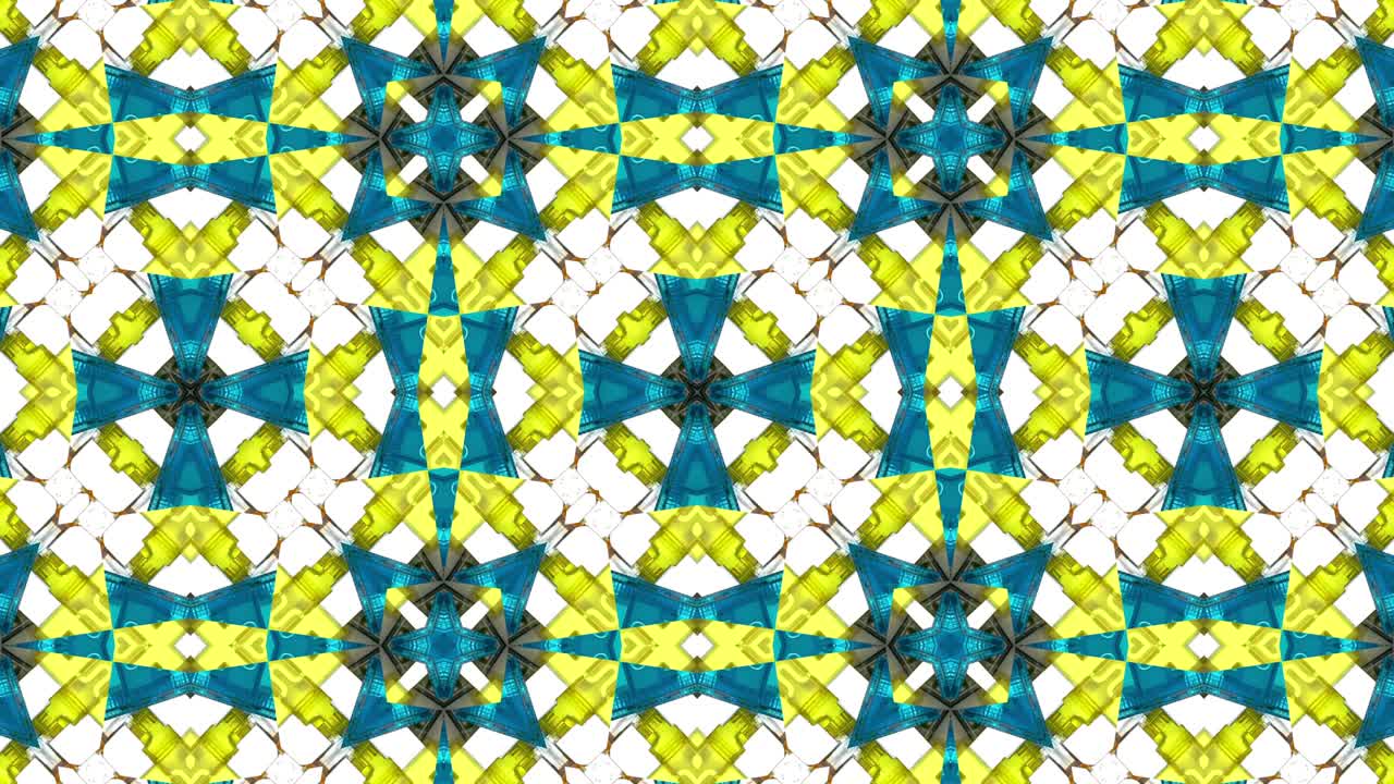 Kaleidoscope seamless loop patterns animattion abstract multicolored motion graphics background.