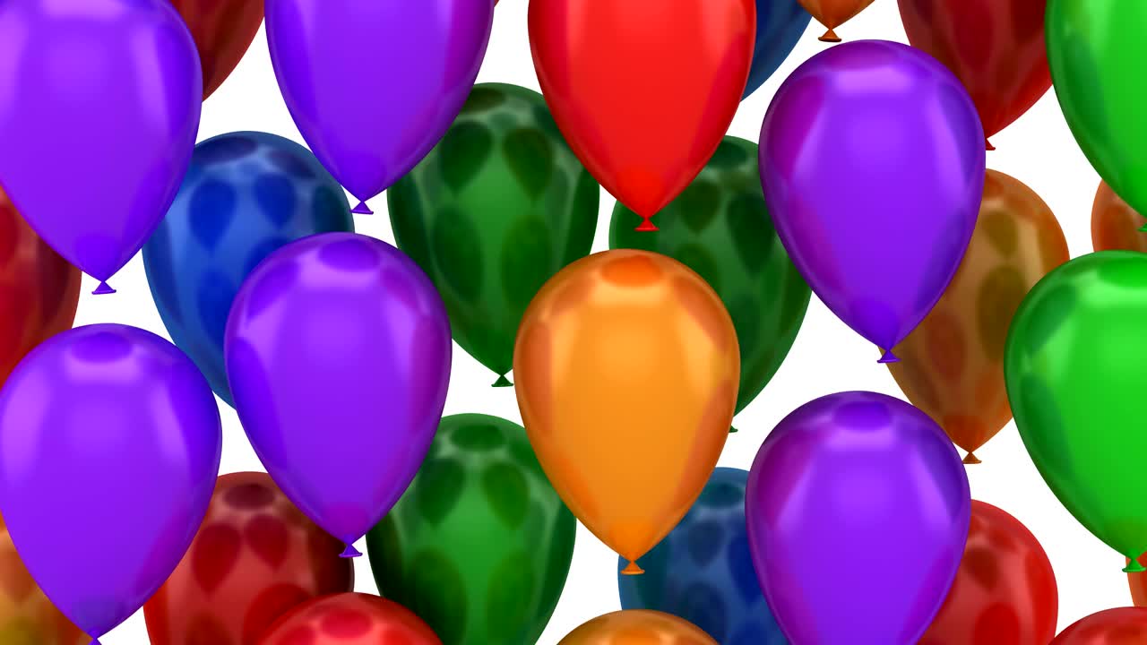 los globos que vuelan hacia arriba