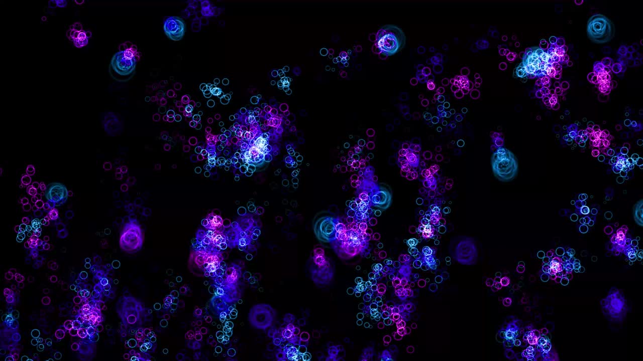 반지 모양 입자 애니메이션 모션 그래픽