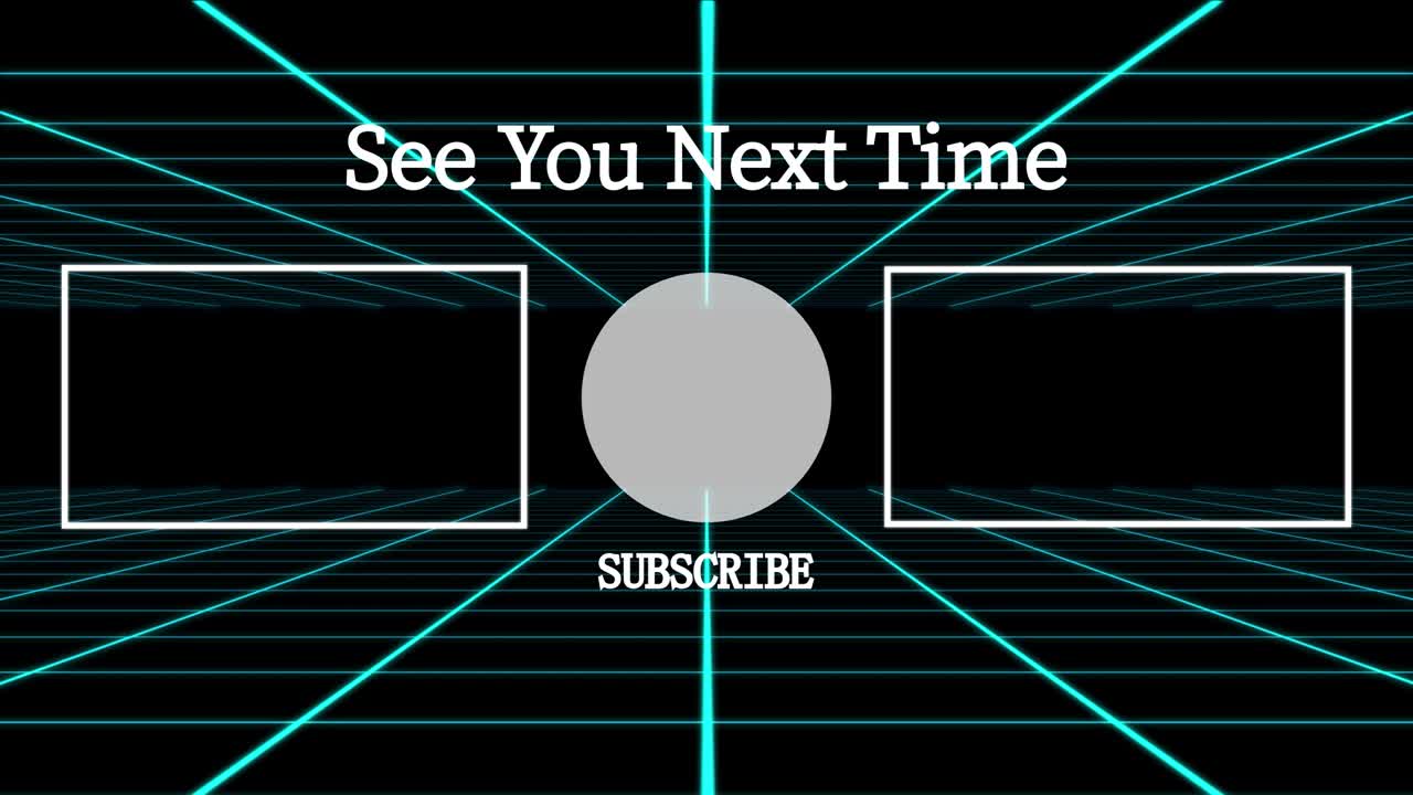 그리드 이동 엔드 카드 엔딩 스크린 모션 그래픽