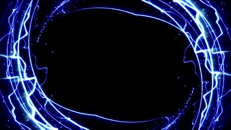 magical particles ring abstract background, animation, rendering, loop