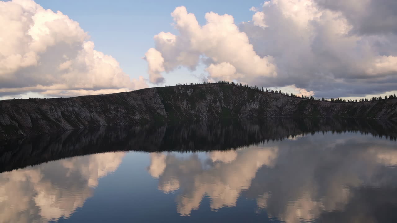 Reflective Mountain Lake at Sunrise/Sunset