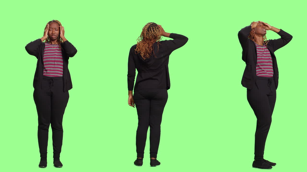 Woman Experiencing Headache and Stress