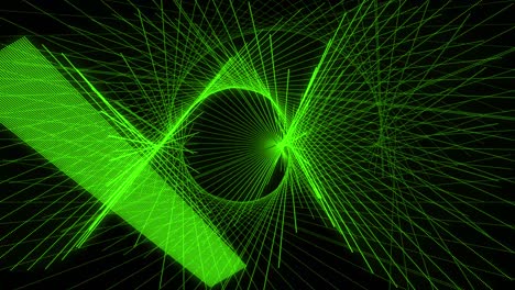 patrón de forma de punto de color verde animación gráficos de movimiento