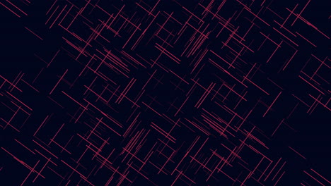 dynamic red line grid on black background