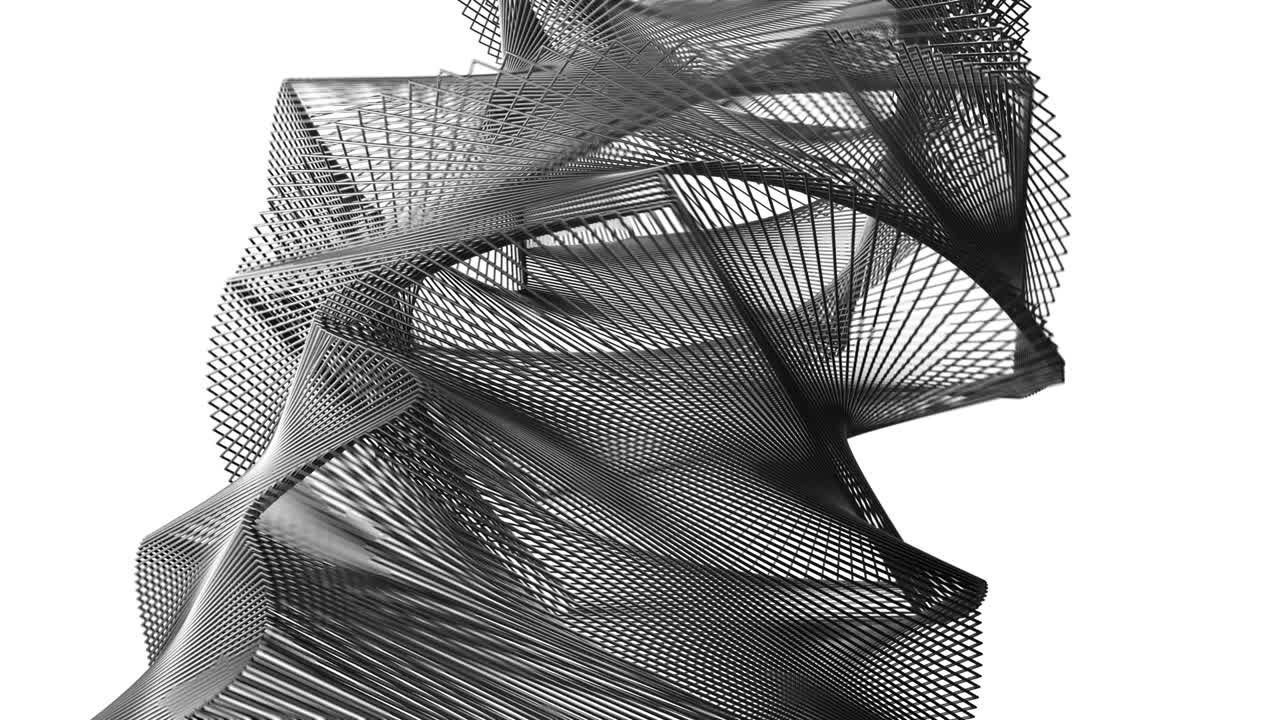 4K Abstract Undulating Geometry.