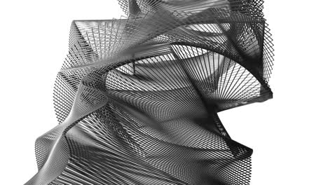 4k abstract undulating geometry.