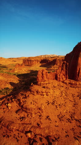 stunning aerial view of red rock canyon