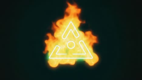 symbol in flames