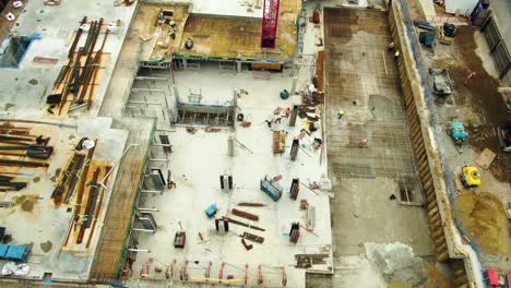 Drone-shot-of-building-under-Construction