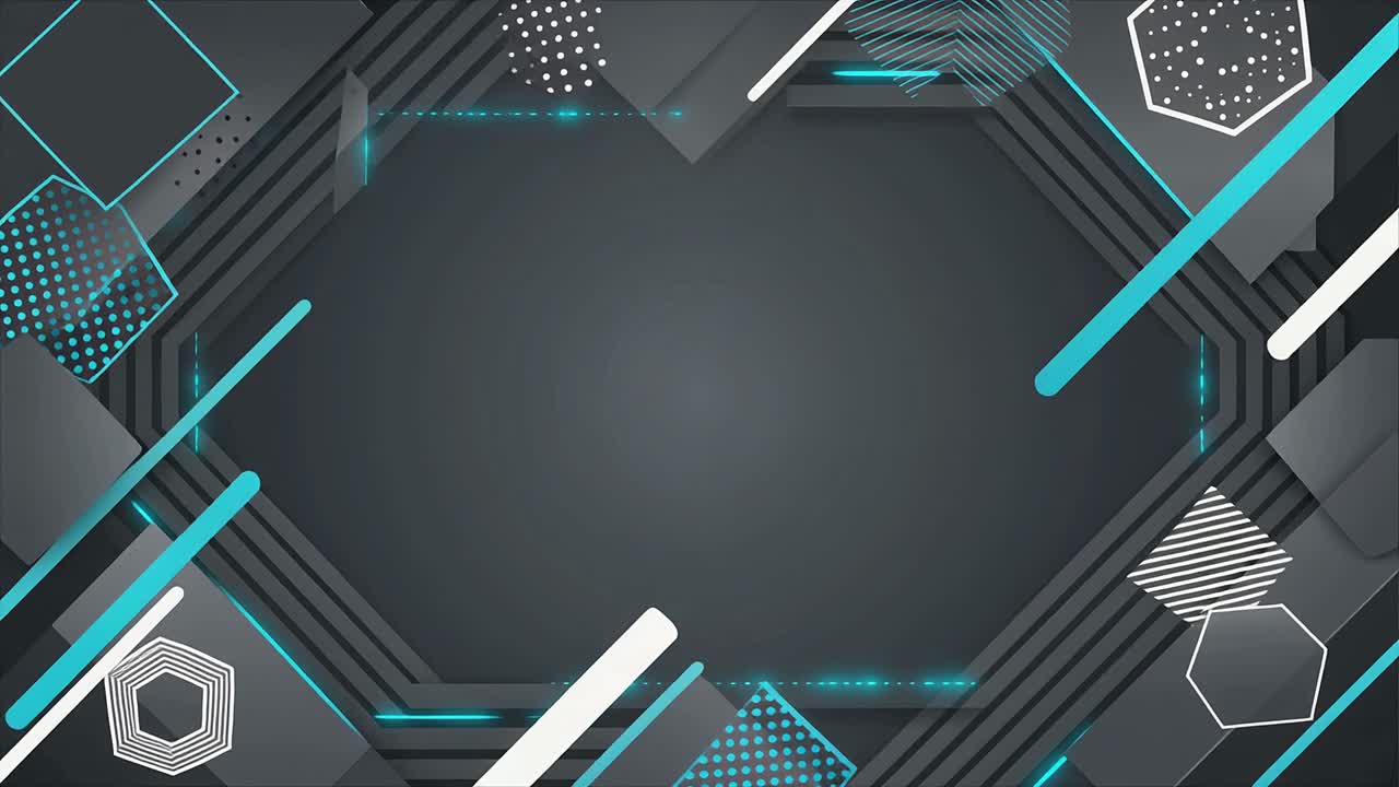 Dynamic Abstract Geometric Background with Blue and Grey Shapes