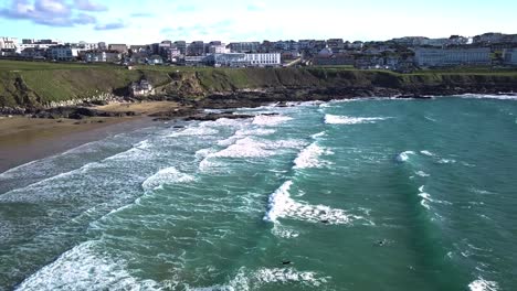 amateur surfers struggling to swim through waves