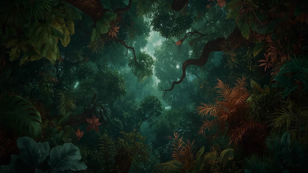Lush Tropical Jungle Canopy