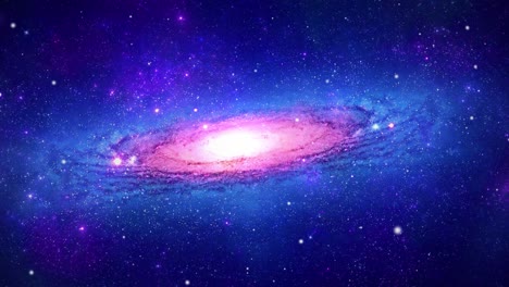 journey through spiral galaxy in the universe through the stars loop animation background.