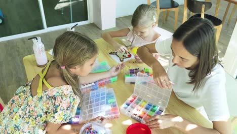 family bonding through creative beading