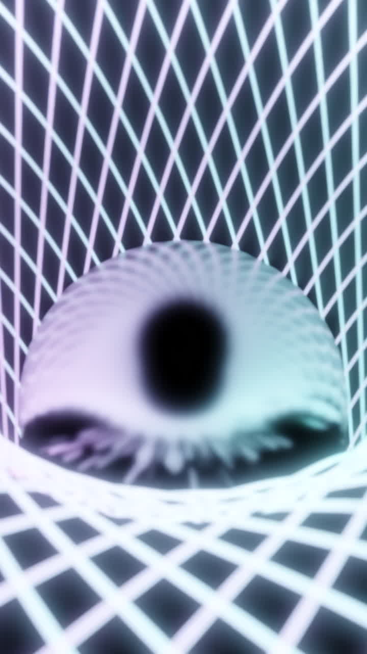 túnel de cuadrícula geométrica abstracta