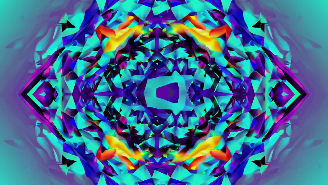 Vibrant Geometric Mandala