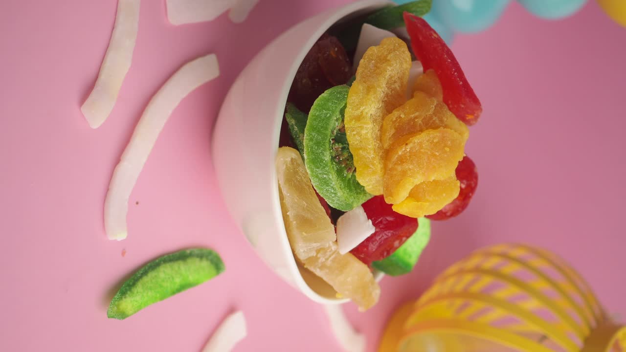 Close-up of Dried and Candied Fruits