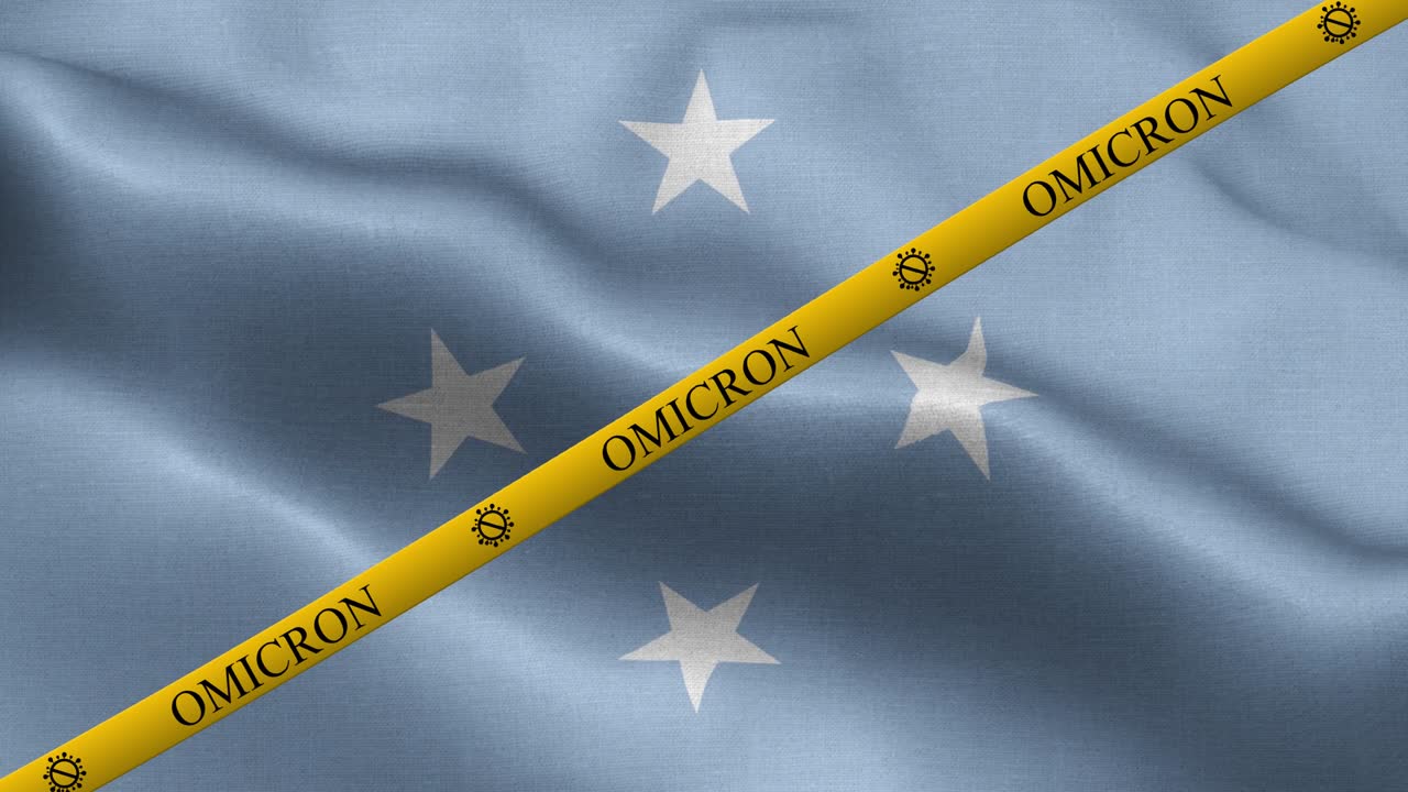 오미크론 변종과 미크로네시아 연방 주 발 - 미크로네시아 연방 주의 발