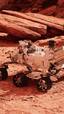 mars rover on the red planet