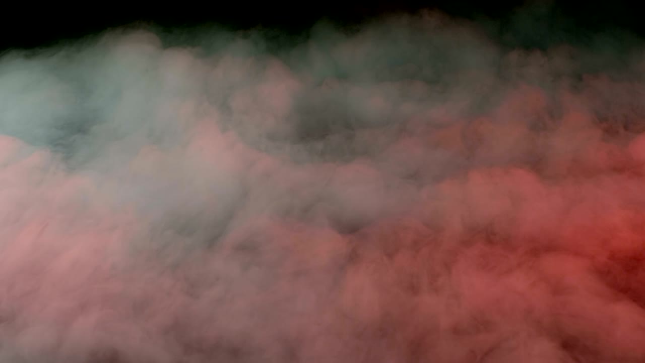 현실적인 건조 얼음 연기 구름