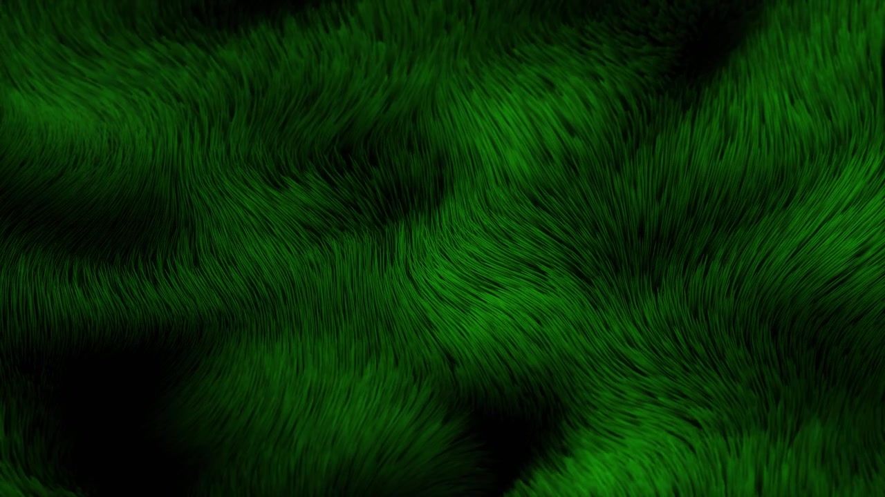 Sfondo astratto con texture ondulata di pelliccia sintetica verde smeraldo