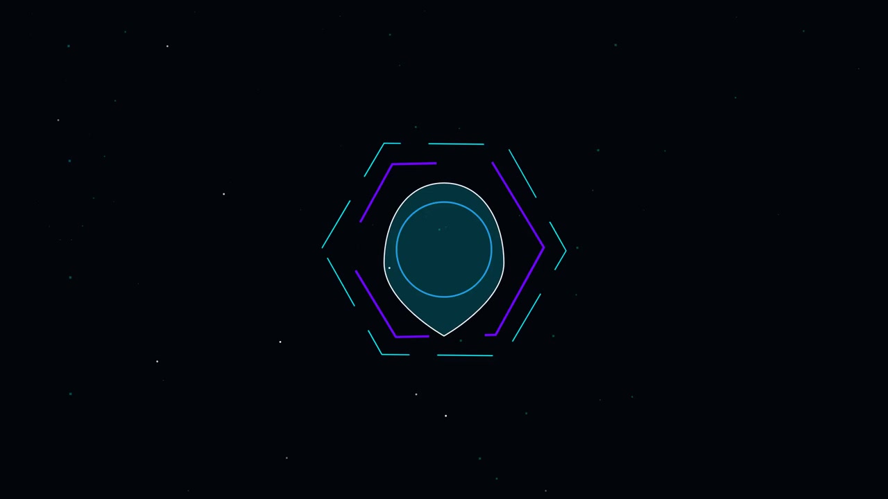 Abstract Geometric Animation with Pulsing Hexagonal Shapes