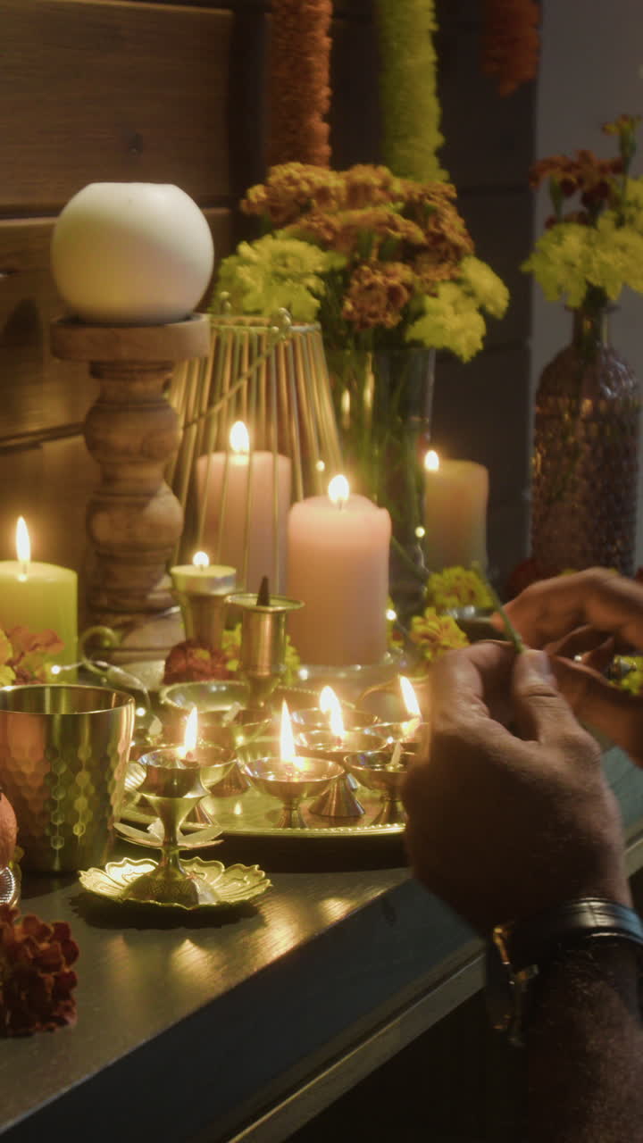 Diwali Candles and Decorations