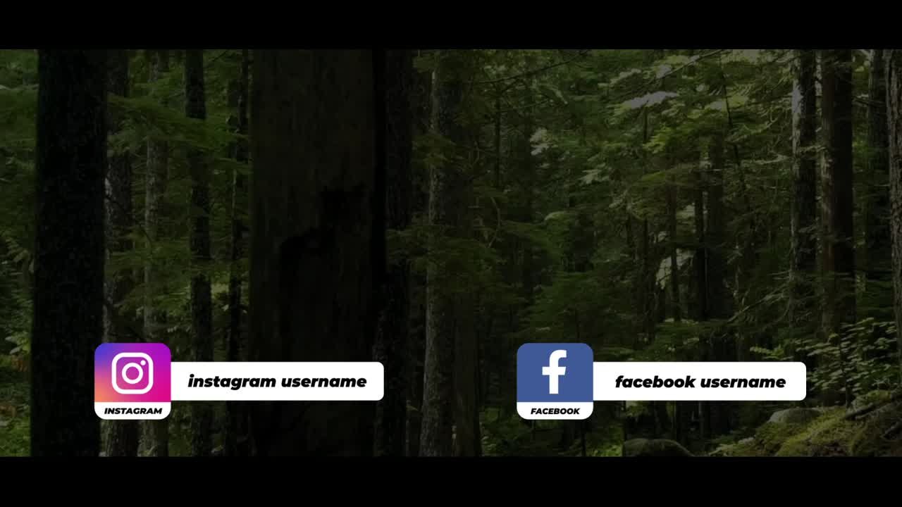 Social Media Lower Thirds is pack icons and lower thirds