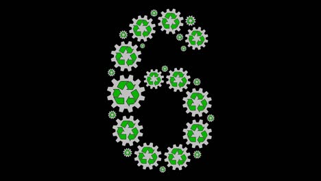 recycle symbol number six