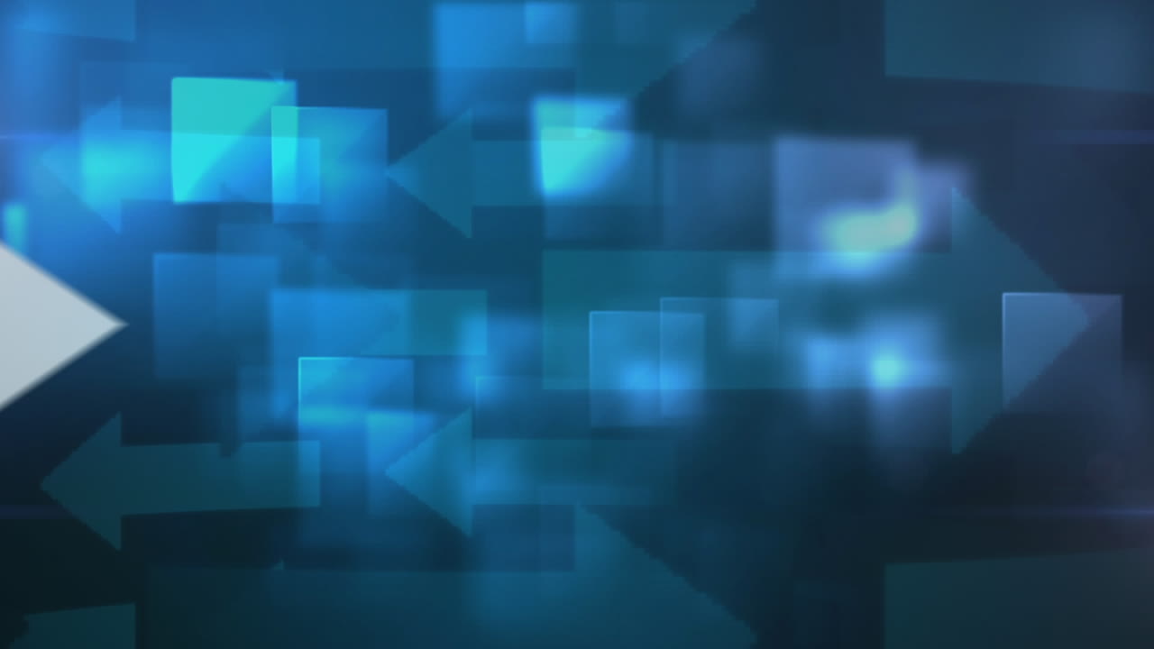 animación de flechas azules que van a la derecha y a la izquierda sobre fondo azul