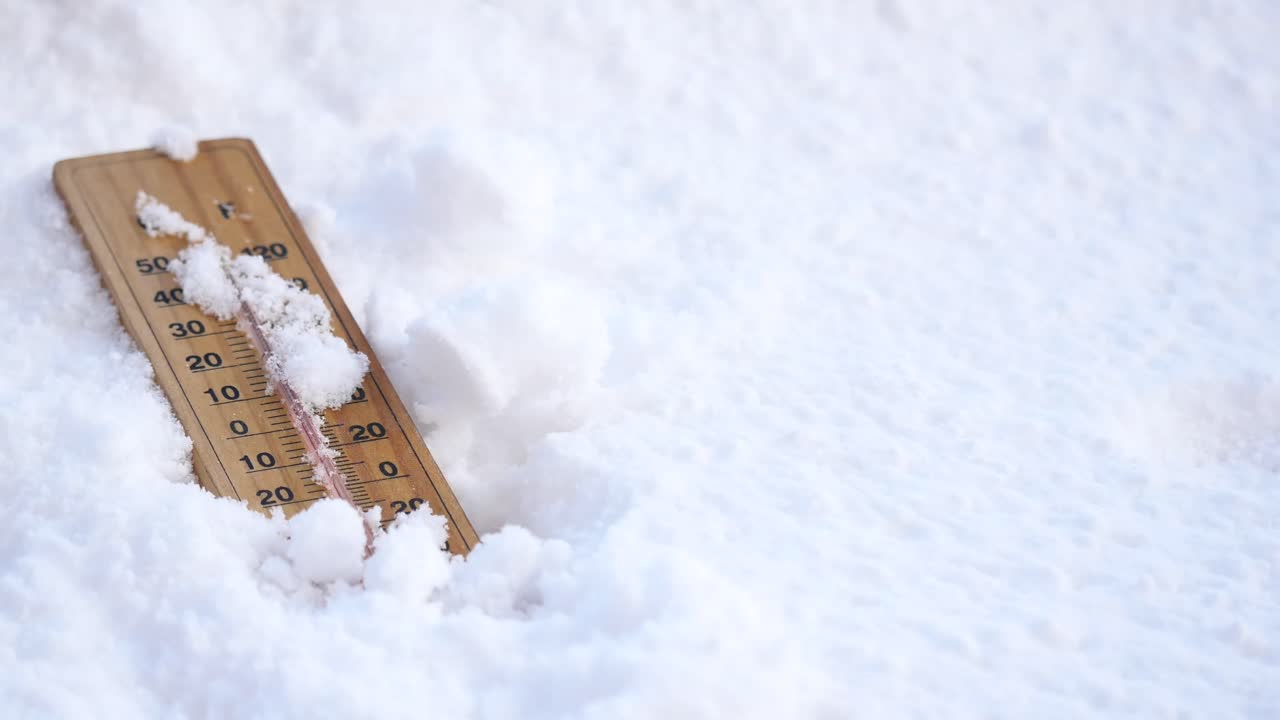 눈 속의 온도계
