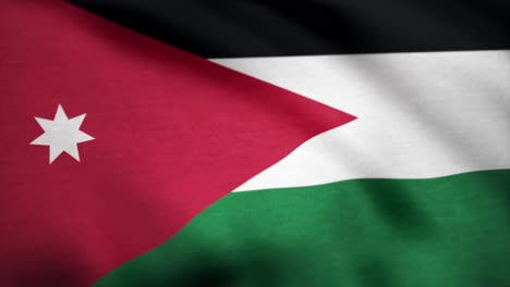 bandera de jordania