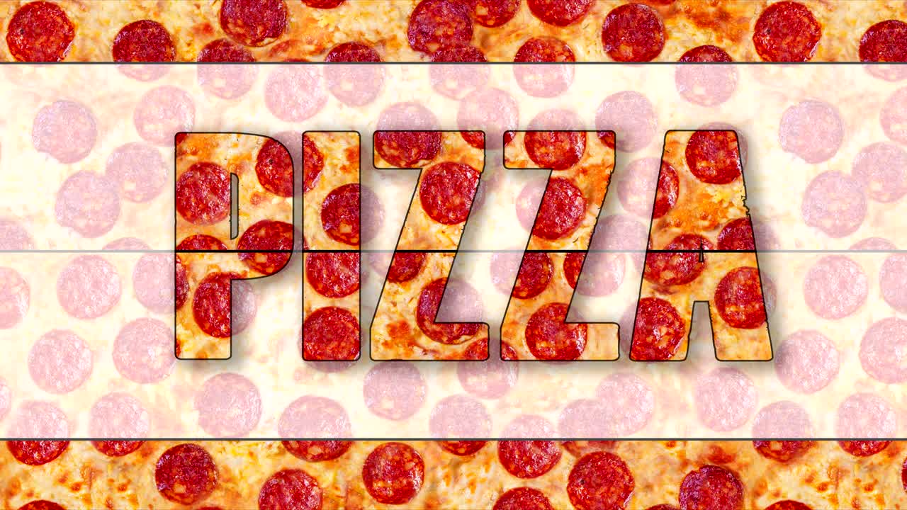 페페로니 피자 (pepperoni pizza) 의 배경 영상 - 이 사진은 레스토랑 메뉴를 디자인하는 데 완벽합니다. 내 페이지를 방문하십시오. 카페 또는 레스토랑에서 판매되는 모든 피자의 이미지를 찾을 수 있습니다.