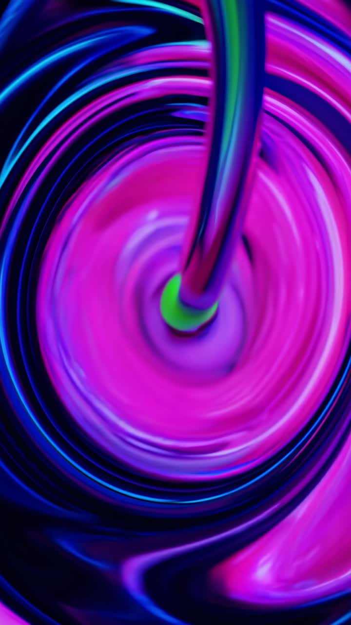 Vibrant Abstract Swirls of Colorful Liquids