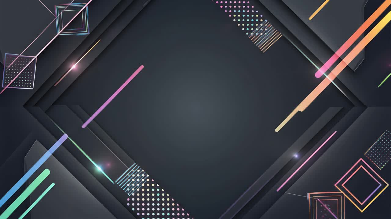 Dynamic Abstract Background with Colorful Geometric Shapes