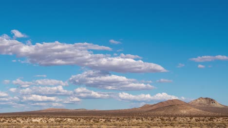 lapso de tiempo de la nube del desierto de mojave